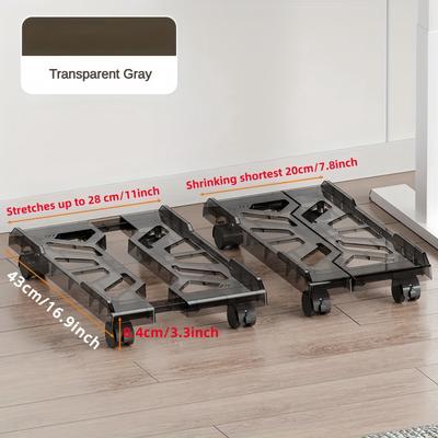 1 pièce, support d'unité centrale d'ordinateur de bureau, support de boîtier mobile, base, étagère de rangement universelle réglable en hauteur pour la maison