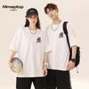 MMOPTOP High Street Trendy Letter Print Loose Fit Cotton T-Shirt