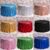 Round Rose Gold Sequin Tablecloth Glitter Table Cloths for Birthday Wedding Bridal Baby Shower Party Decorations