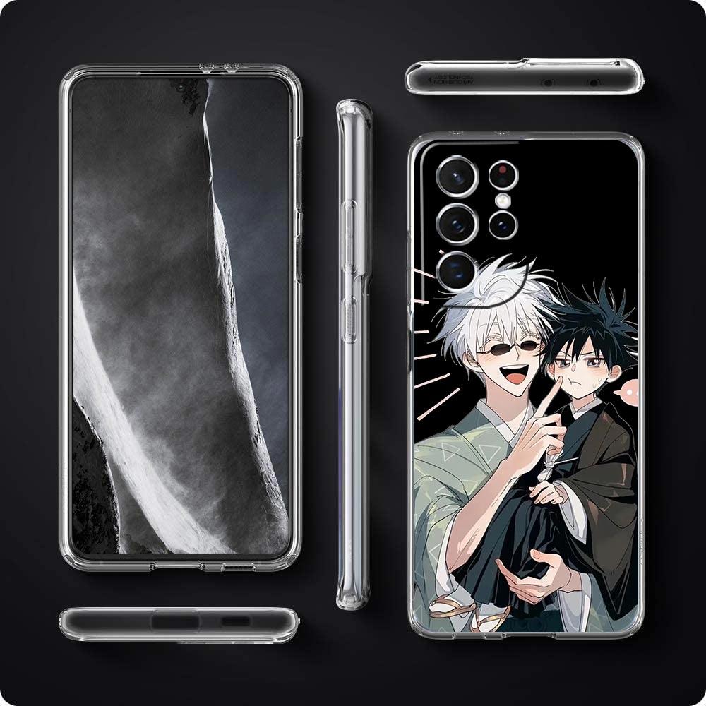 Módní Jujutsu Kaisen Cool pouzdro na telefon pro Samsung Galaxy S22 5G S20 Ultra S21 FE 5G S10E S9 S8 S10 Plus Note 20 10 Průhledný kryt