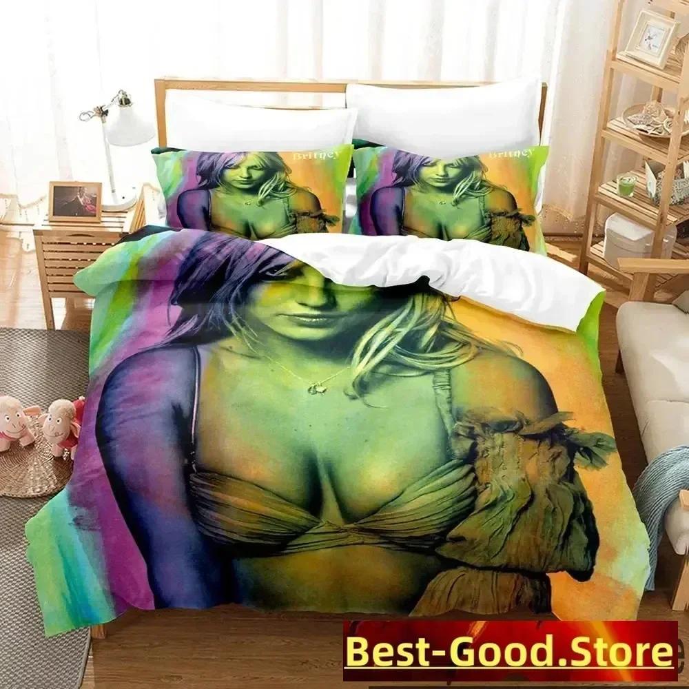 3D Print Britney Spears Bedding Set Boys Girls Twin Queen King Size Duvet Cover Pillowcase Bed Boys Adult Home Textileextile