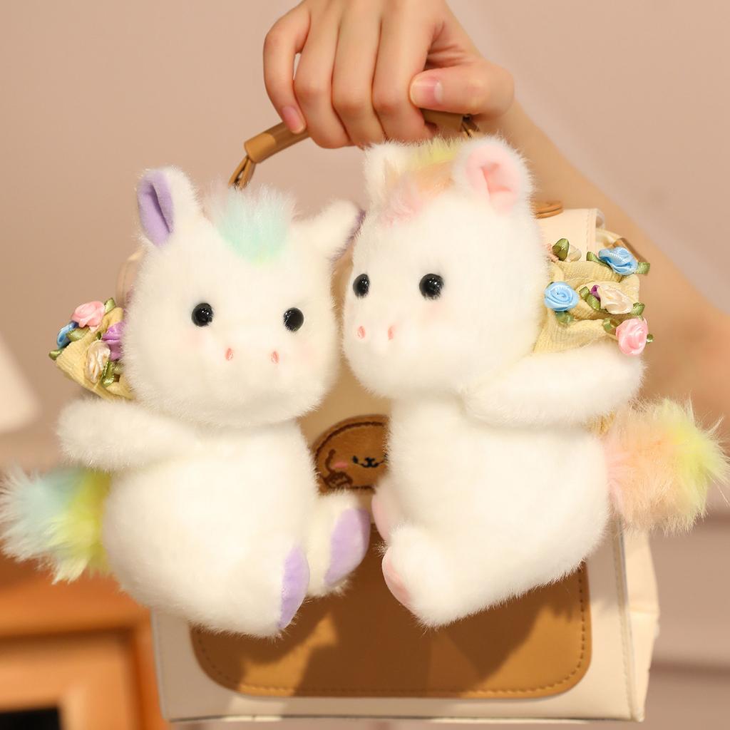 Valentine s Day Plush Toy Animal Cute Rabbit Bear Rainbow Horse Bouquet Stuffed Plushies Valentine s Day Wedding Gifts Ideal For Girls