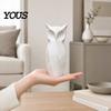 Geometric Owl Figure 3D Printed Abstract Figurine, Modern Minimalist Night Statue Statue, Decorative Bird Sculpture for Home Office Decoration