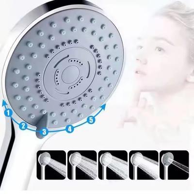 5 Modi Duschkopf-Set Hochdruck Massage Handbrause Duschkopfdüse mit Schlauch Halterung Badezimmerzubehör