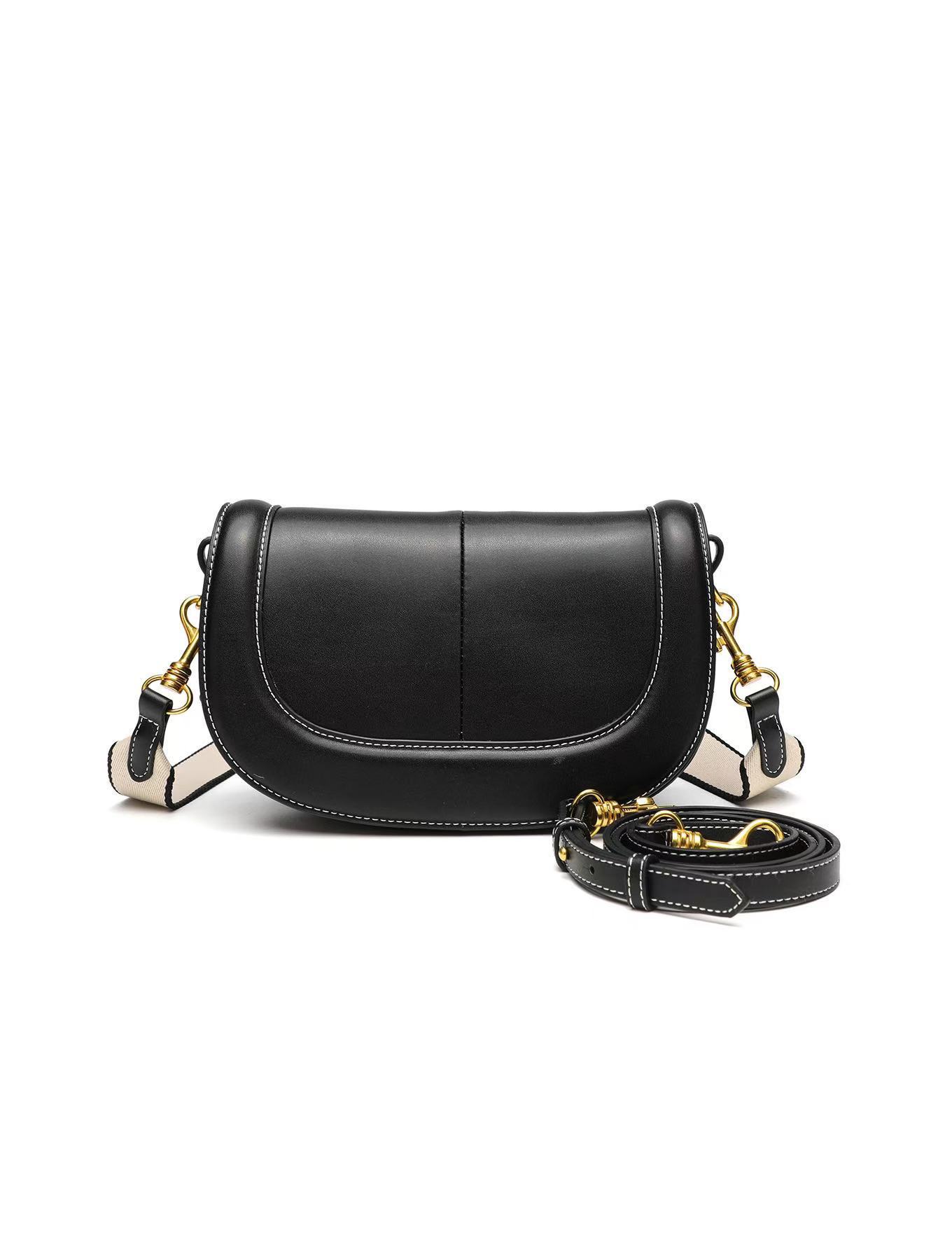 

NEW fashion flap bag designer wide strap saddle shoulder bags luxury pu leather crossbody bag trend small phone purses 2025 чёрный