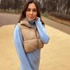 Women's 2023 Spring Cotton Zip-Up Vest: 11 Colors, Stand-Up Collar