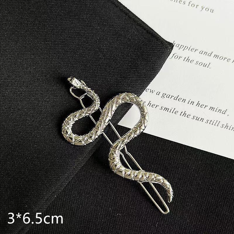 

2 шт. готические металлические заколки для волос в форме змеи для женщин и девочек, панк-заколки, универсальные боковые заколки, креативные аксессуары для волос