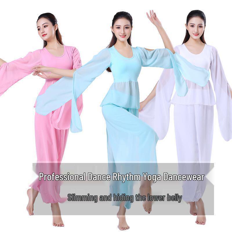 

Fairy Flowing White Dance Yoga Suit - Slimming & Body Shaping M