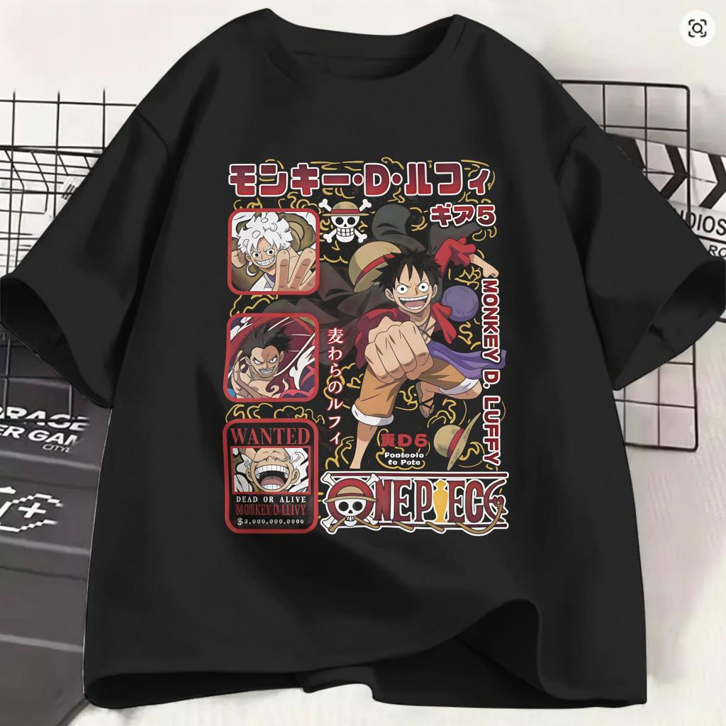 Ones Pieces Anime T Shirt Summer Fashion T Shirts Unisex 100 Cotton Comfortable Plus Size Top Tees Shortsleeve Vintage Tshirt