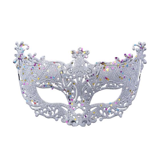 Masque Non-fading Fall Resistant Anti-Scratch Lace Up Half-face Decoration Fox Sequins Hollow Out Cosplay Masque Stage Accessory