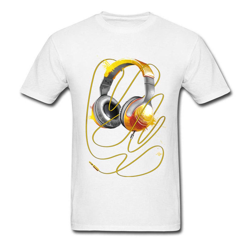 Hip Hop Dance Music T-Shirt Turn Me On Free Ship Short Sleeve 100% Cotton Men's T Shirts Rock Headphone T Shirt Top Quality