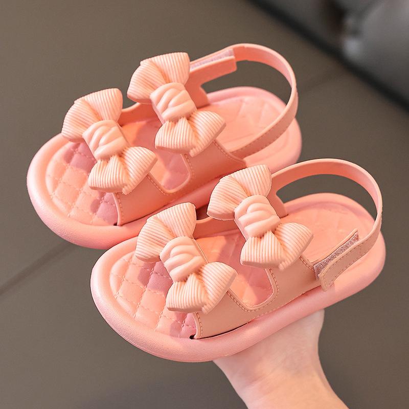 Baby Toddler Girl'S Sandals Pvc Princess Sandals Kids Soft Anti Slip Breathable Roman Shoes For Boys Children Students Sandals