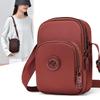 Multi-Compartment Lightweight Shoulder Crossbody Bag Solid Color Phone Bag