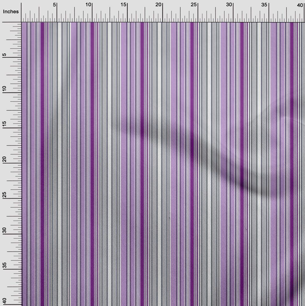 oneOone Cotton Flex Fabric Multicolor Stripe Fabric Prints By Yard 40 Inch