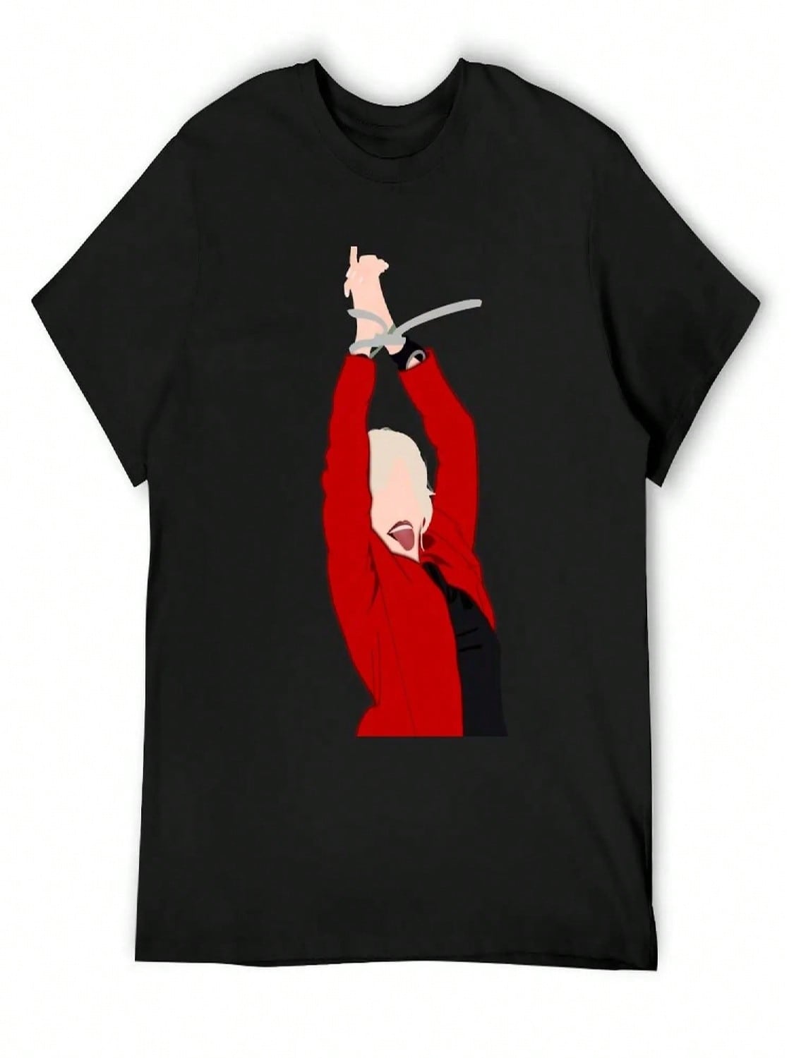 Jane Fonda Getting Arrested T-Shirt Blouse  Plus Size Clothes unisexs White T Shirts S разноцветный