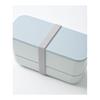 BRUNO Yamanaka-nuri Bicolor 2 Tier Lunch Box Bento Box Dishwasher Safe Microwave Gray No Size RBHK013-GY