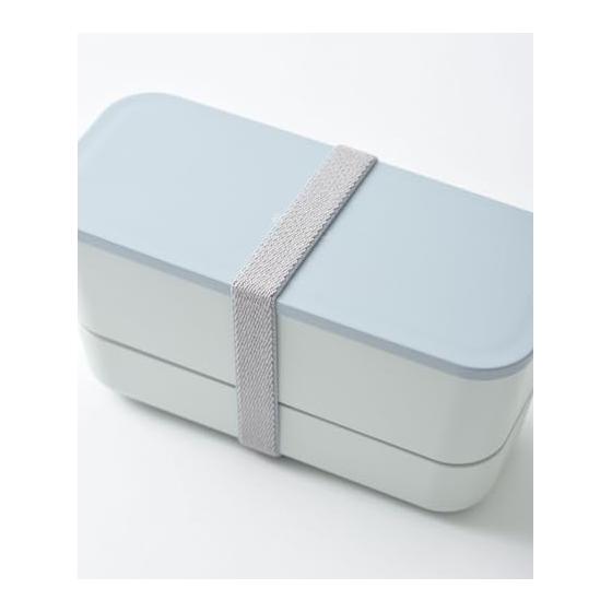 BRUNO Yamanaka-nuri Bicolor 2 Tier Lunch Box Bento Box Dishwasher Safe Microwave Gray No Size RBHK013-GY