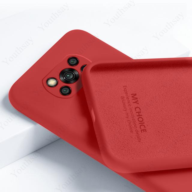 Für Xiaomi Poco X3 Pro Hülle für Xiaomi Poco X3 Pro NFC Abdeckung Flüssigsilikonhülle für Poco X3 Pro