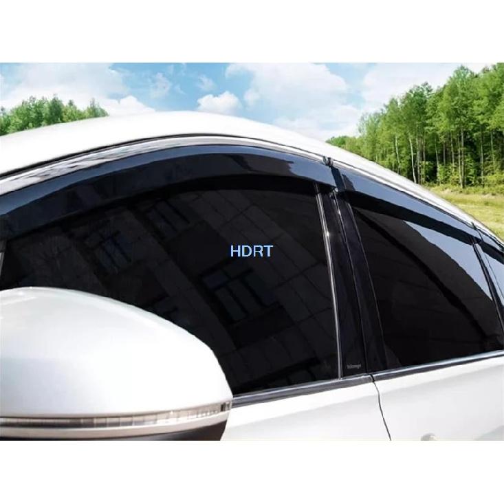 Car Style Side Window Visor Deflector Sun Rain Screen Shelter Weather Shield Cover Accessories For Volkswagen VW Viloran +