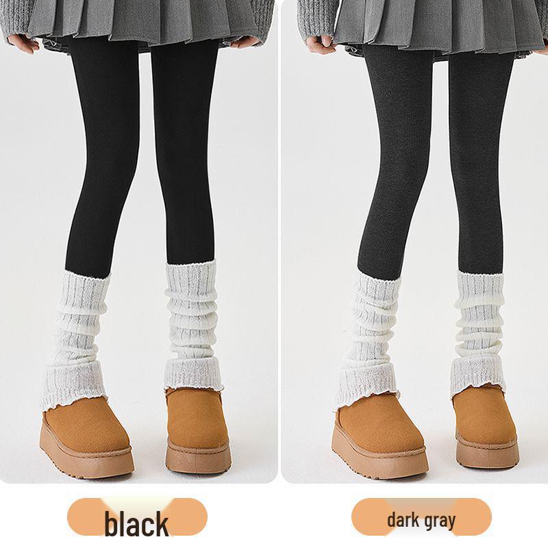 JIAZINI Damen Graue Mikro-Kompressions-Schlankheitsleggings - Fleecefutter, Rutschfest, Ideal für Frühling und Herbst/Winter.