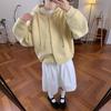 Korean-Style Women's Retro Hooded Sweater Coat - Autumn/Winter Knit Top, Skin-Flattering & Versatile