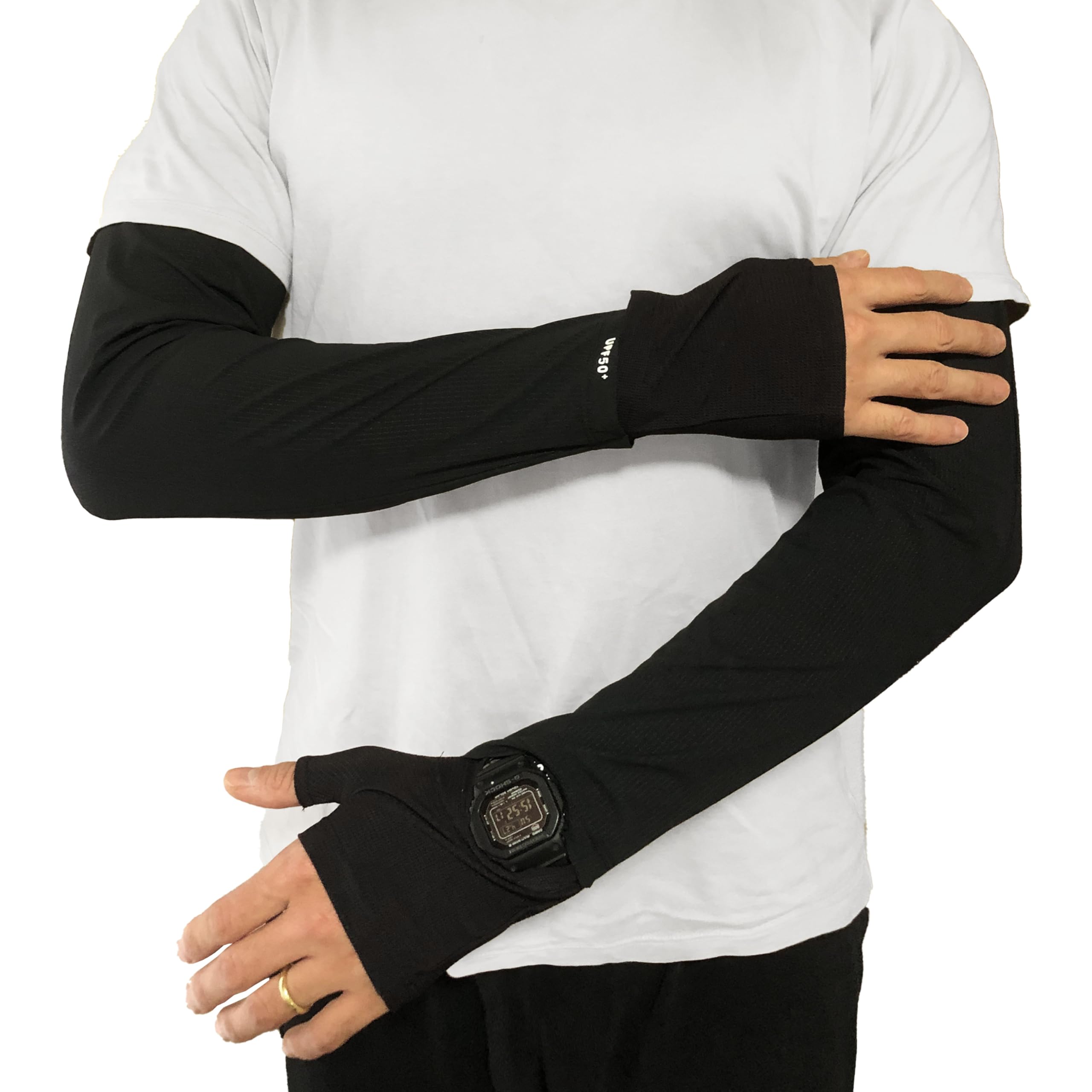 

Охлаждение рук УФ Пот Быстрый Разрез для Регулируемый Солнце Гора Черный [wetimes] Мужские Накидки, -5℃, Защита, UPF50+, Впитывающий, Сушка, Часы, Размер, чёрный