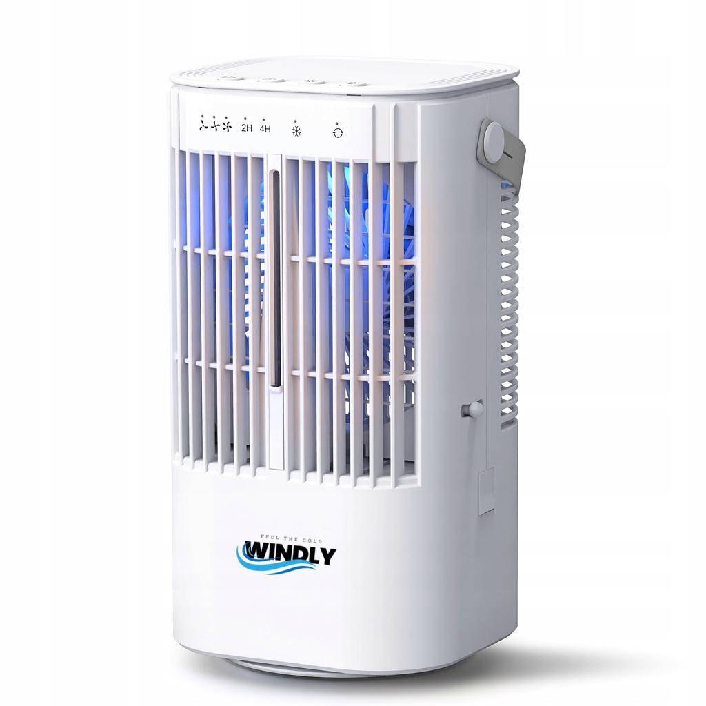 Mini Air Conditioner Desk Fan Quiet Water Cooler 900Ml Led