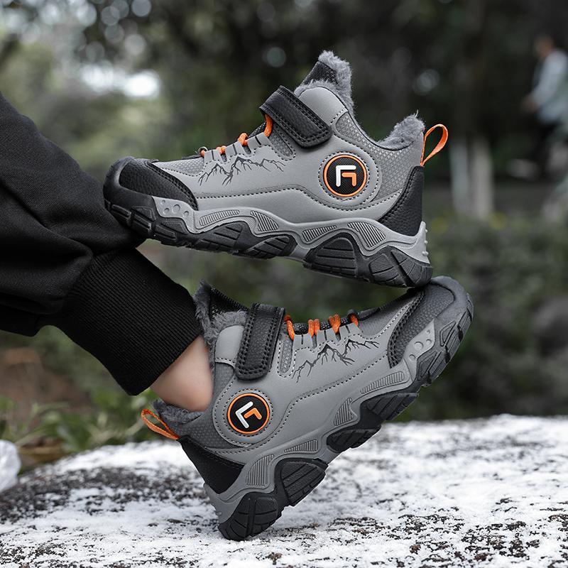 Dziecięce Plus Velvet Warm Outdoor Wysokie Buty Bawełniane Buty Śniegowce Buty Turystyczne Modne Sportowe Buty Bawełniane 30-40