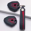 Moto Key Cover for CFMOTO 450MT Mt450 800MT 650MT 700MT 125NK 250NK 400NK with Keychain Honeycomb Texture Shockproof Motorbike Key Sleeve Accessory
