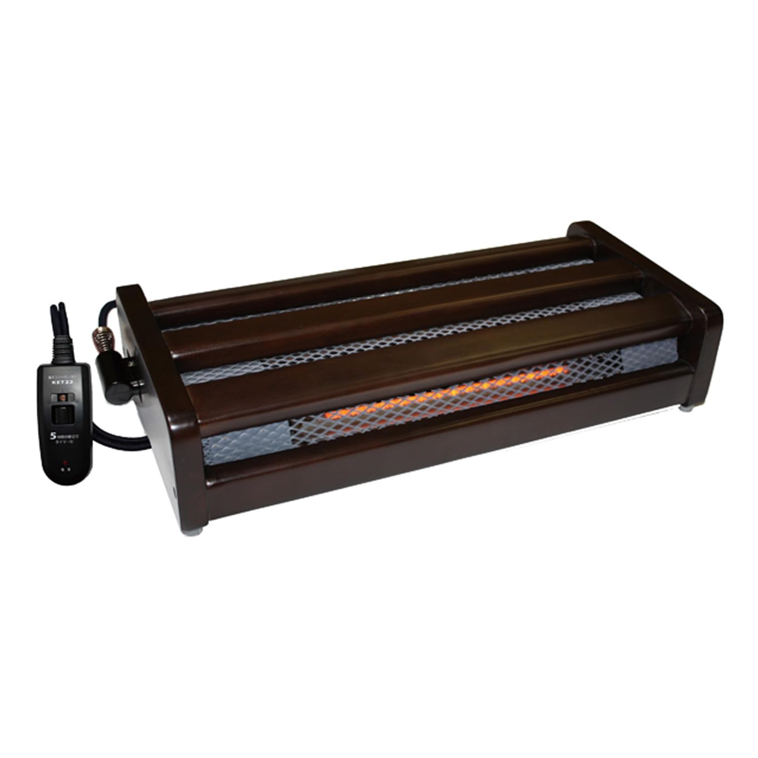 

Metro Wooden Frame Foot 49cm Wide x 22cm Deep x 11cm Single Handheld Electronic Clean Natural Halogen Heater Heater, High, Lamp, Controller, 5-Hour