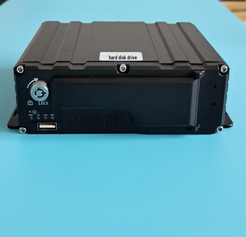 HD 1080P 4-Channel Vehicle DVR Dash Cam with SD Card and Hard Disk Recording