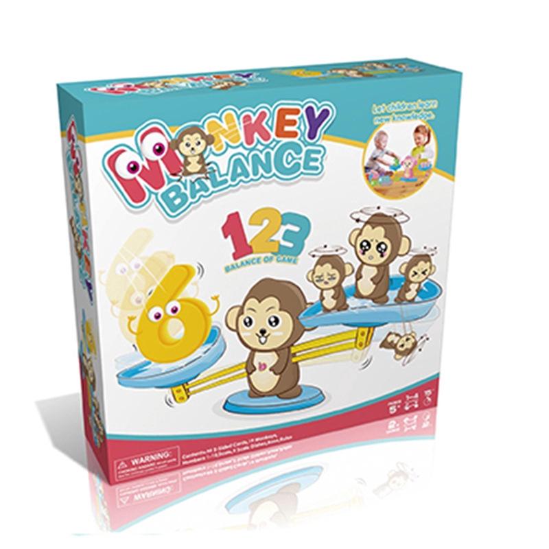 Montessori Math Toy Digital Monkey Balance Scale Educational Math Scale Number Board Game Kids Learning Toys