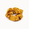 Korean Puff Hair Loop Crystal Satin Hair Scrunchie Fashion Ruffle Headband  for Meatball Head