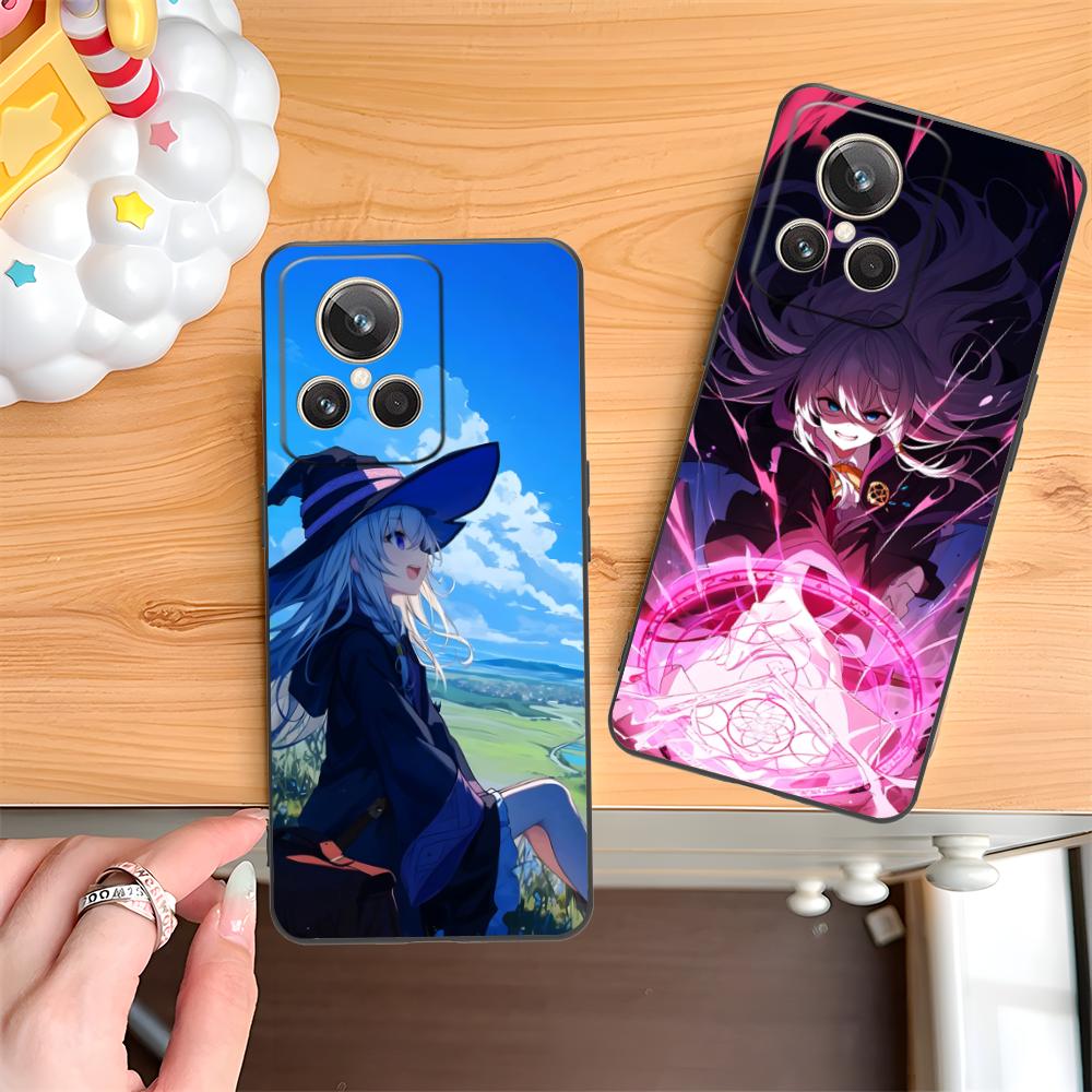 Wandering Witch Elaina Matte TPU Mobile Phone Case for Realme 15 14 13 12 11 10 9 Pro Plus T i Lite 5G Colorful Printing Cover