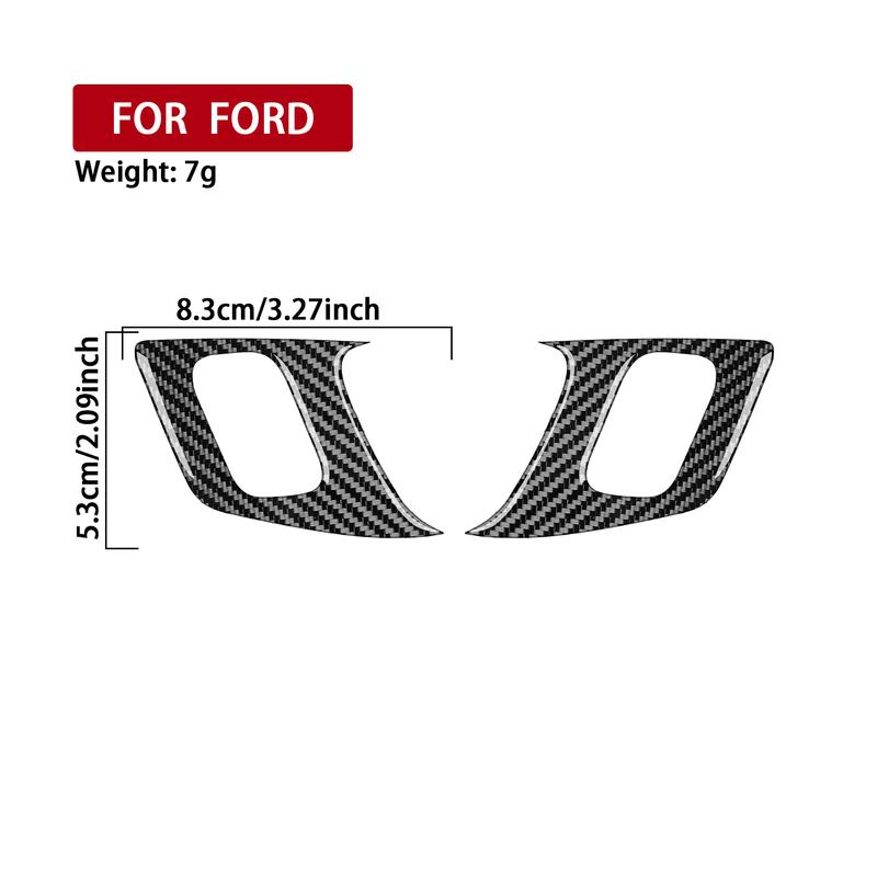 For Ford Transit V363 2024 2025 Carbon Fiber Inner Door Lock Button Switch Panel Cover Decorative Car Accessories Sticker