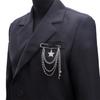 Unisex Skull & Spider Web Bear Pearl Star Brooch - Creative Hip Hop Fashion Pin