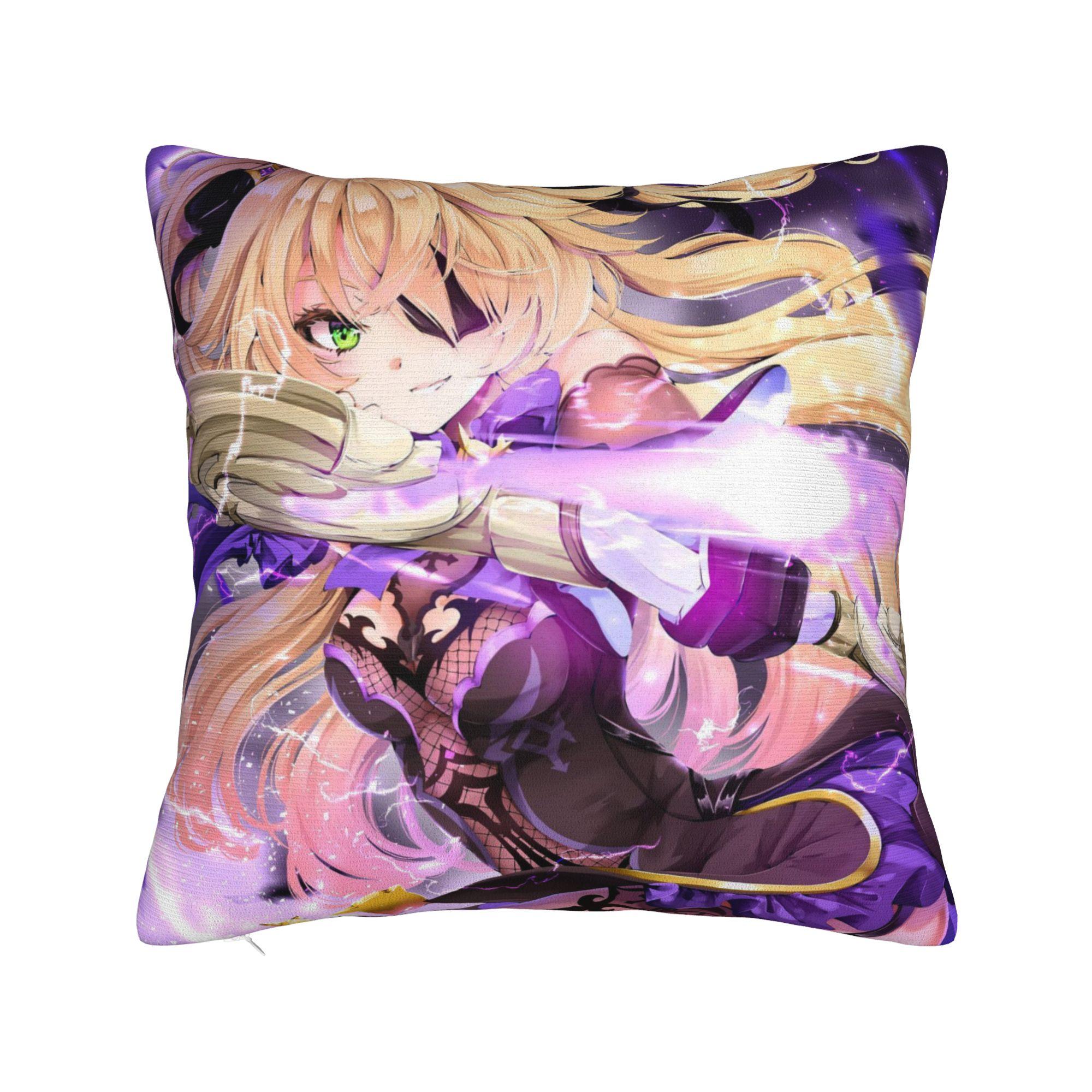 

genshin games cool Pillowcase Printing Polyester Cushion Cover Decorative genshin impact Pillow Case Cover Bed Drop Shipping 30cm x 30cm