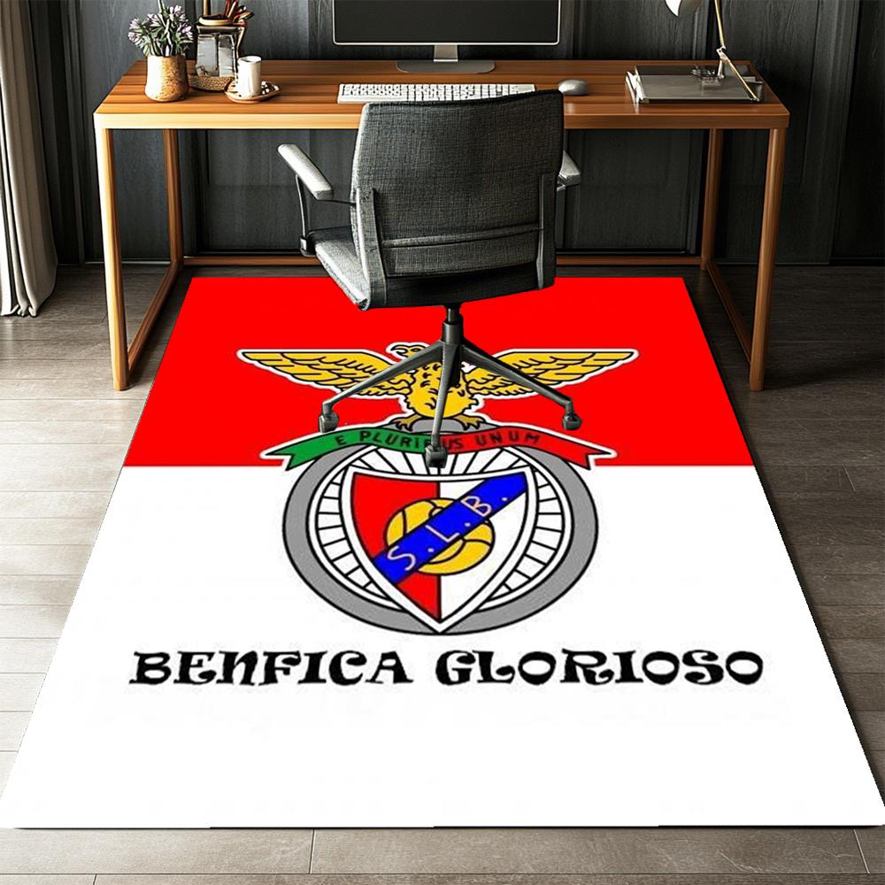 Benfica Bedruckter Teppich, Teppich, für Bürostuhl Wohnzimmer Schlafzimmer Küchenraum Dekor Geschenke.