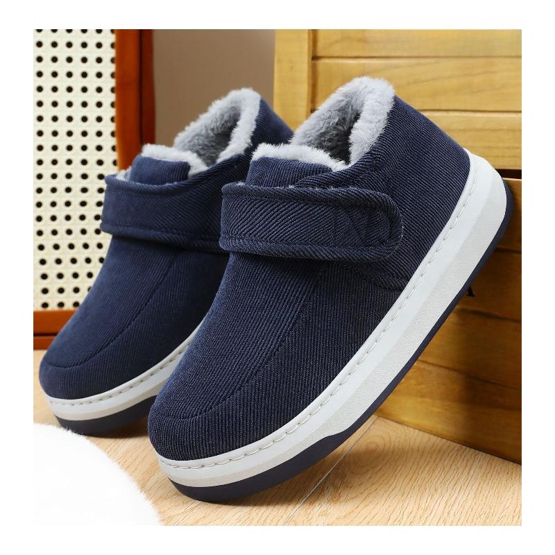 Cotton Shoes, Indoor Cotton Slippers, and Wear Warm Fleece Cold-proof Cotton Boots Outside