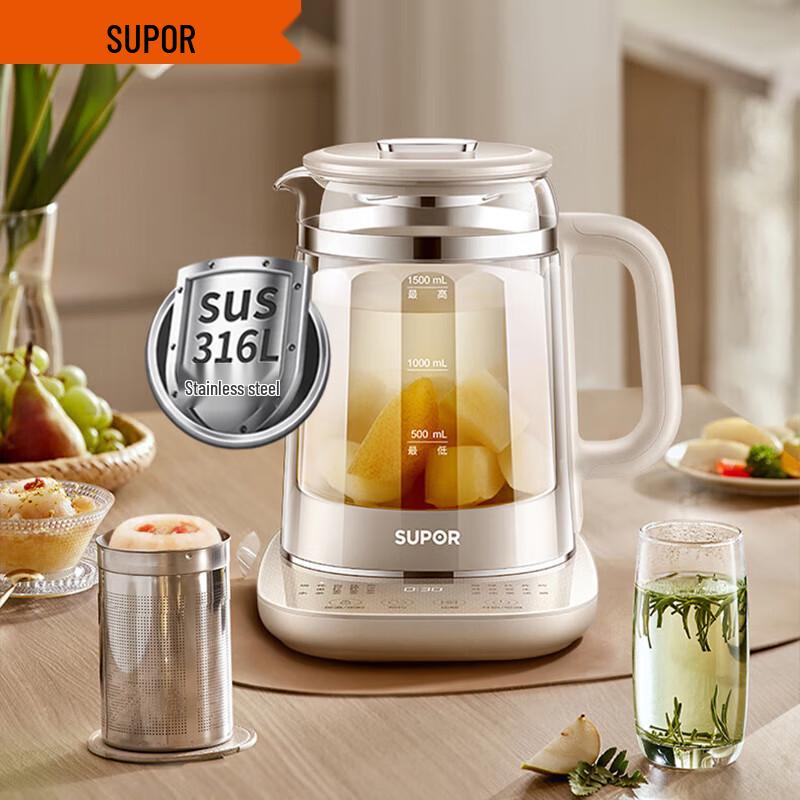 Supor SW-15Y20 1.5L Multi-functional Smart Health Kettle CN plug (adapter included)