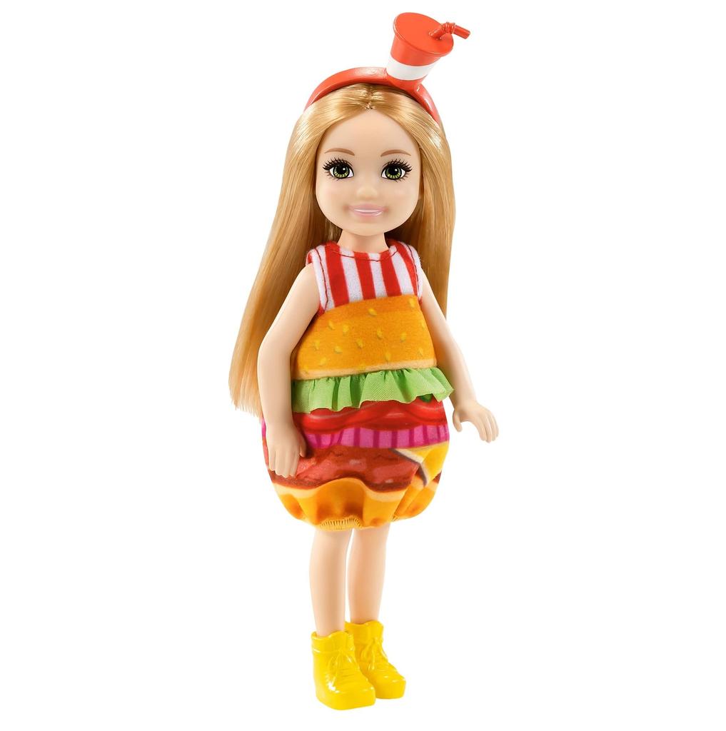 Barbie Chelsea Transformable Fashion Hamburger Doll 3 and GRP69 (Ages Up)