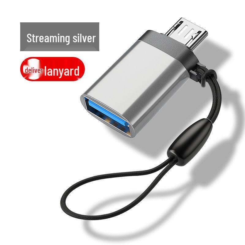 Android 3.0 Two-in-One OTG Adapter: Type-C To USB Multi-function Converter with Lanyard.