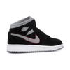Jordan 1 Mid Black Particle Grey Gym Red GS 554725-060