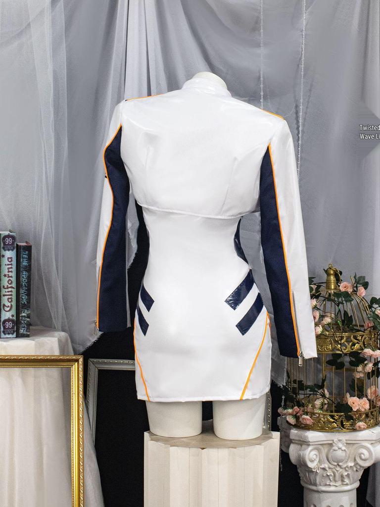 Evangelion Asuka & Rei Motorcycle Cosplay Leather Jacket Anime Set