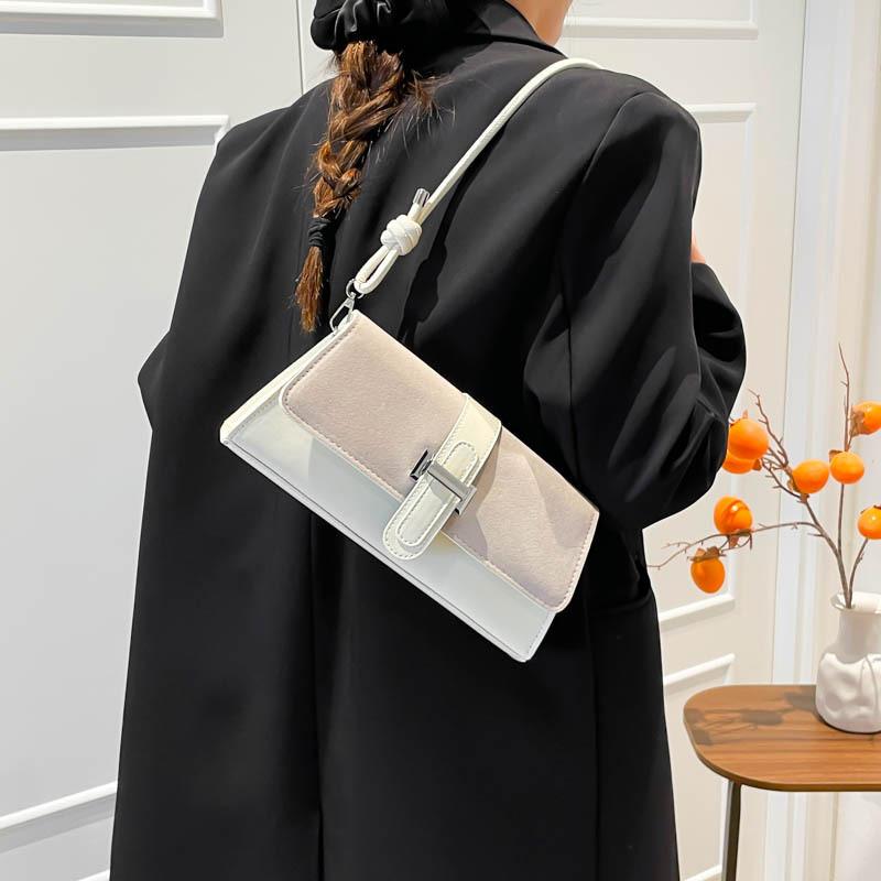 Fashion Minimalist Pu Shoulder Bag For Women Street Style Small Crossbody Purse