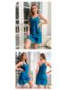 Yaoting Women's Summer Satin Ice Silk Camisole Nightgown