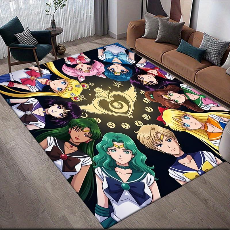 Sailor Moon Magical Girl Area Rug, Sailor Moon Fan Cozy Carpet, Ideal Gift.chl