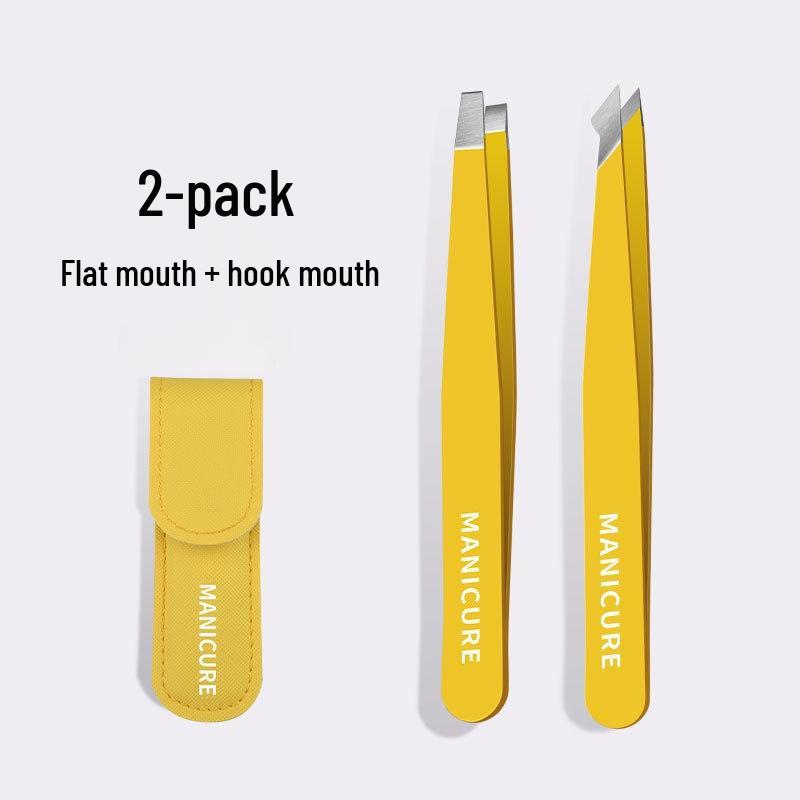 

Премиальный набор пинцетов из нержавеющей стали для бровей и бороды - Высокоточный инструмент для выщипывания