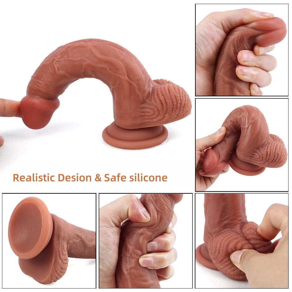 Realistic Dildo Silicone Sex Toys for Women Big Penis with Suction Cup Female Masturbator Anal Sex Product 18+