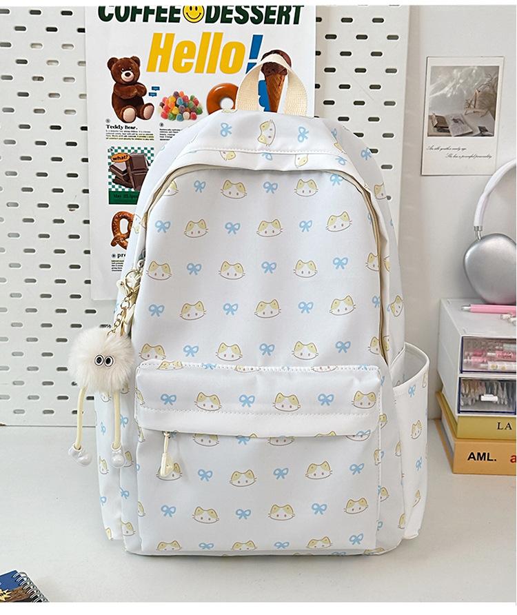 School Bag Korean Version Ins Large Capacity Cute Casual Simple Versatile Light Spring Outing
